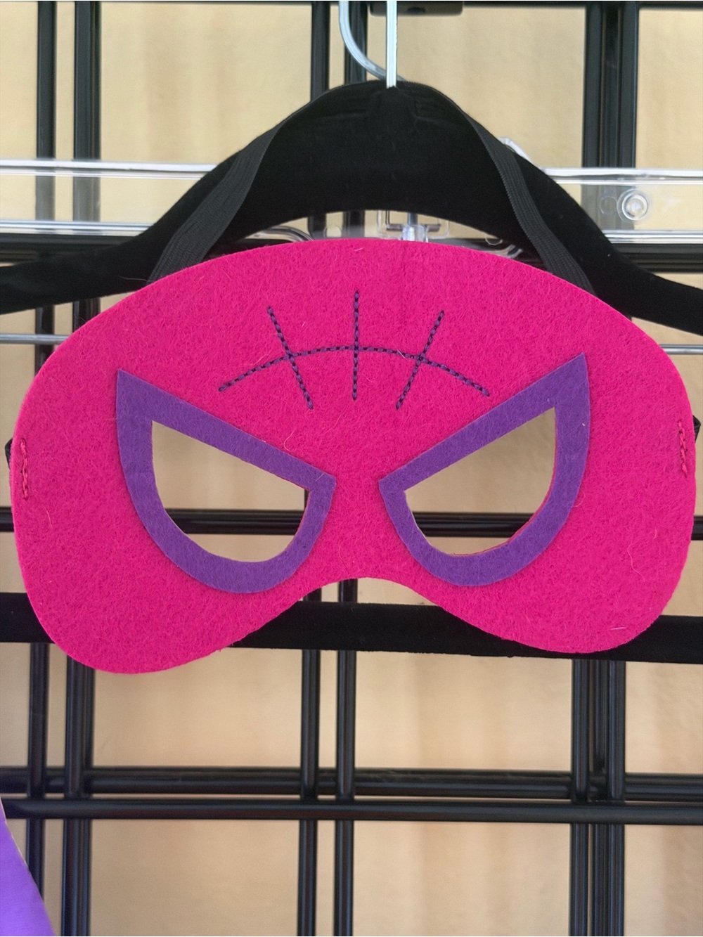 Kids Spider Girl Costume Cape & Mask Purple Pink Superhero Dress Up Halloween